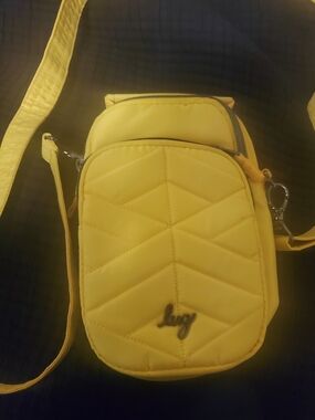 lug Yellow Quilted Crossbody Bag